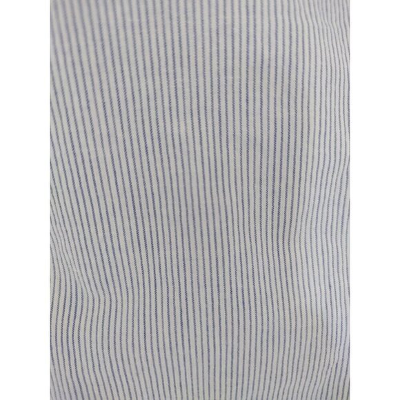 LOFT Petite, vintage dress with white and blue stripes, cotton, for women, XXSP - Picture 3 of 9